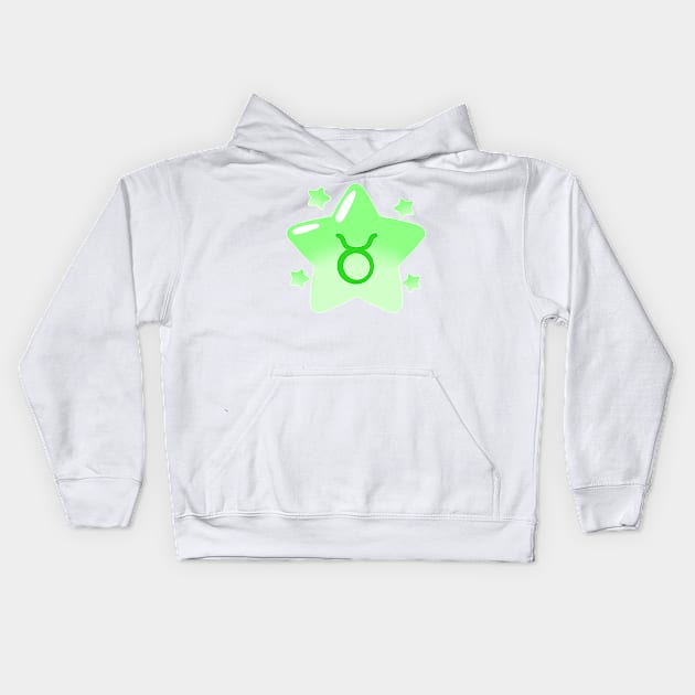 Astrological Sign Star - Taurus Kids Hoodie by leashonlife